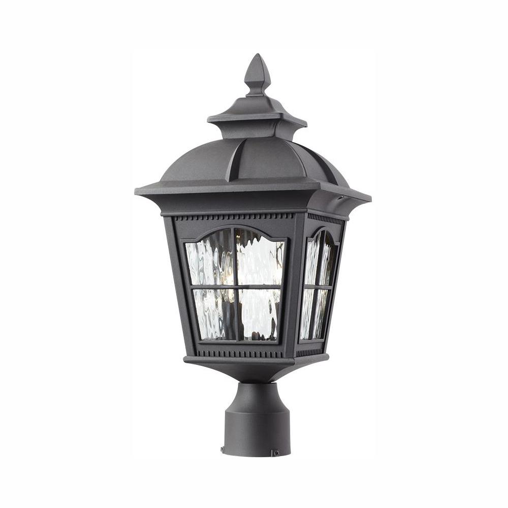 Home Decorators Collection Square 2 Light Outdoor Black Post Home Decorators Collection Square 2 Light Outdoor Black Post