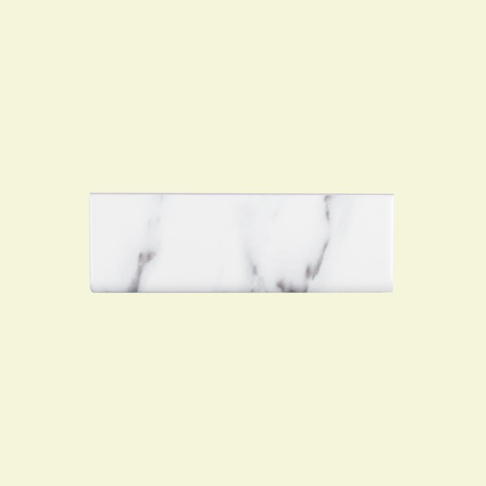 Jeffrey Court Backsplash Wall Bullnose Surface Cap Tile Ceramic Single Bullnose Trim