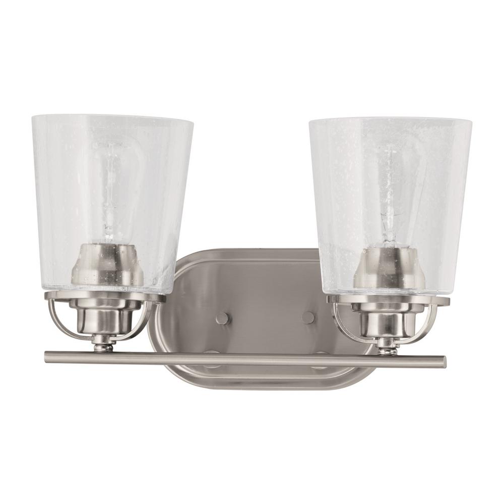 Progress Lighting Inspiration 2-Light Brushed Nickel ...