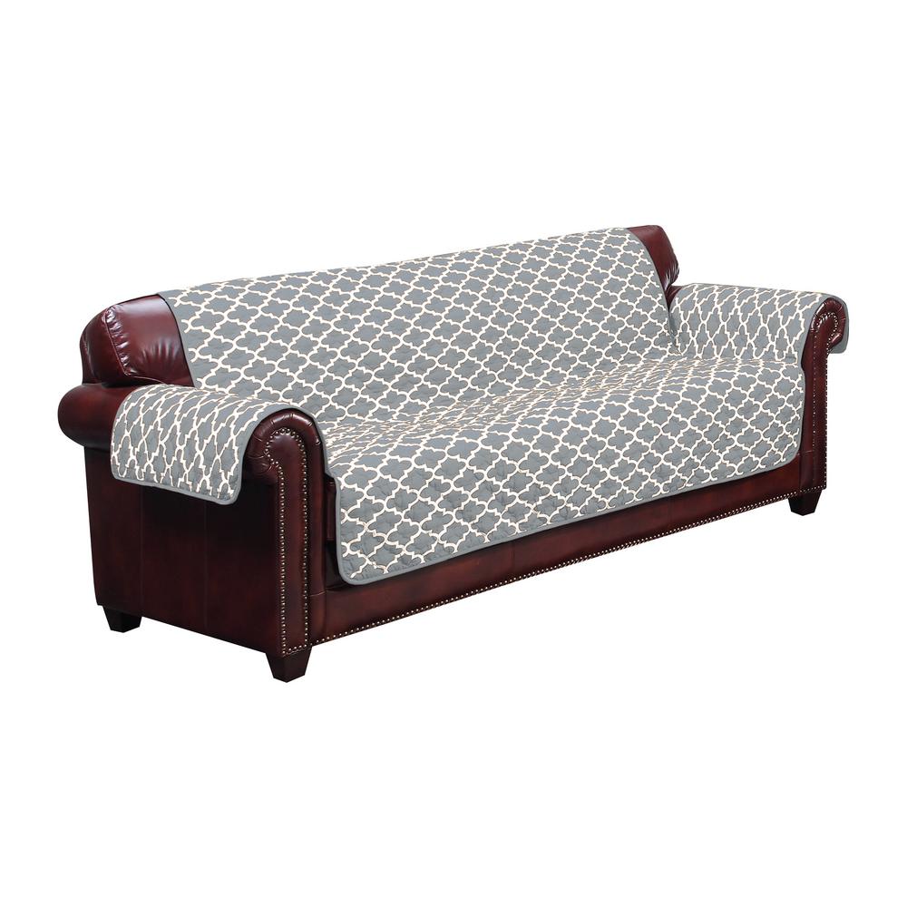 Gray Slipcovers Living Room Furniture The Home Depot