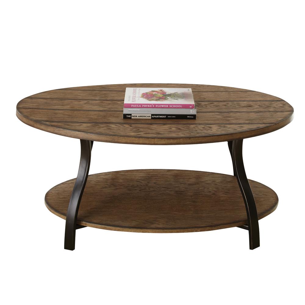 Denise 47 In Oak Large Oval Wood Coffee Table With Shelf Dn200c The Home Depot - Oval Wooden Coffee Table With Shelf Denise 47 In Oak Large Oval Wood Coffee Table With Shelf Dn200c The Home Depot - Oval Wooden Coffee Table With Shelf
