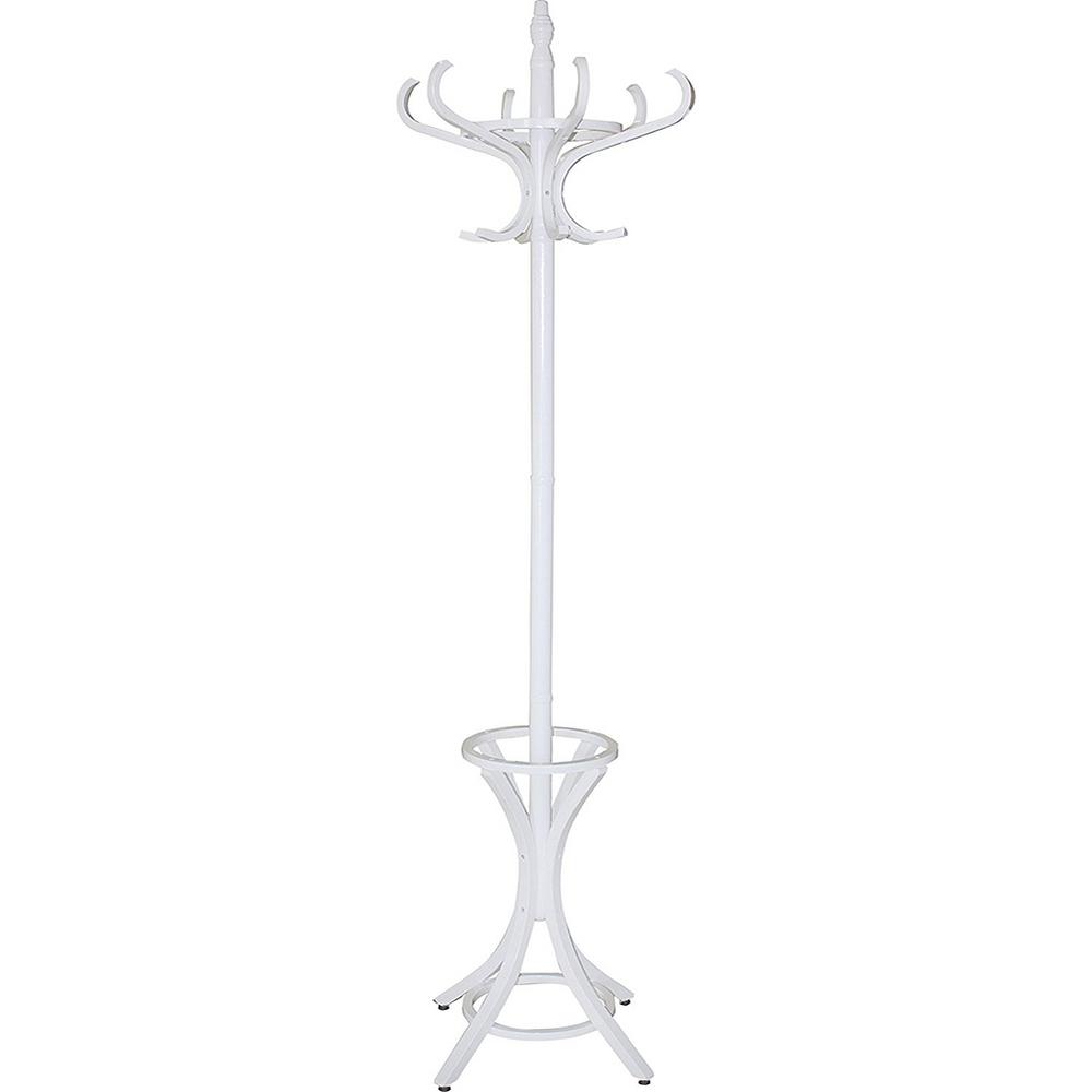 white coat hanger stand