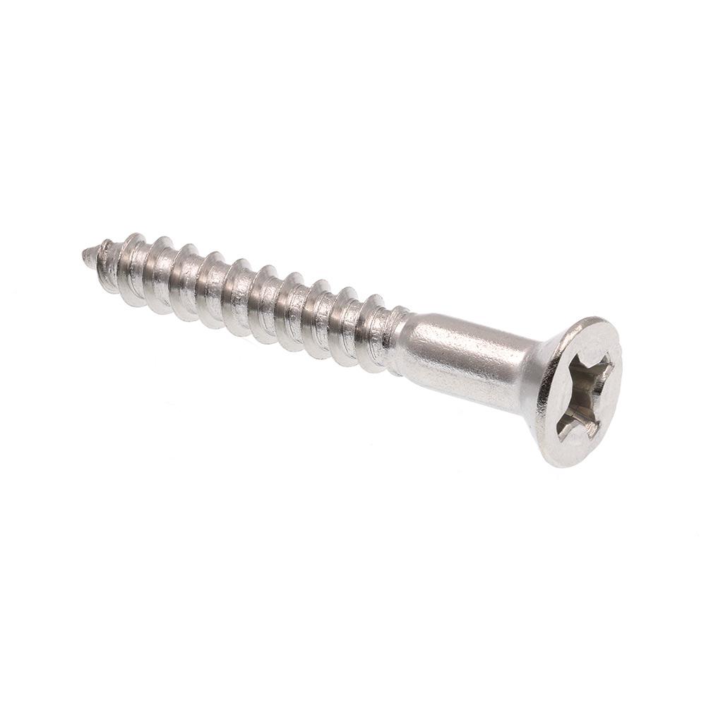 Prime-Line #10 x 1-1/2 in. Grade 18-8 Stainless Steel Phillips Drive 1 1 2 Inch Stainless Steel Wood Screws
