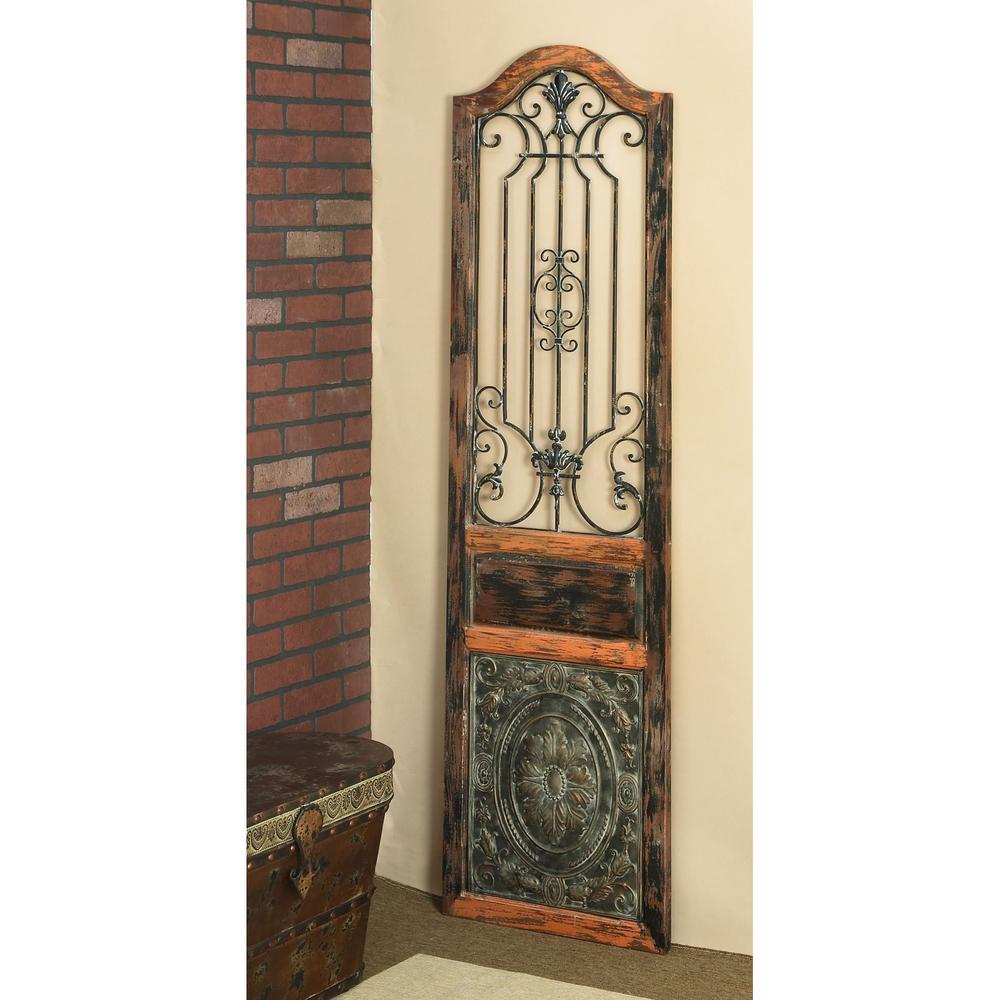 Litton Lane Rustic 72 in. Arched Decorative Wall Panel ...
