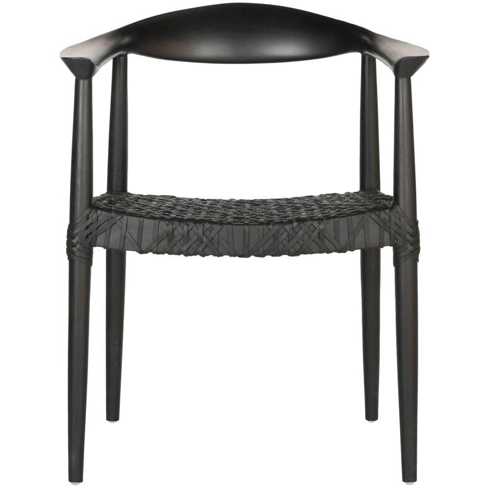 Bandelier Black Leather Arm Chair