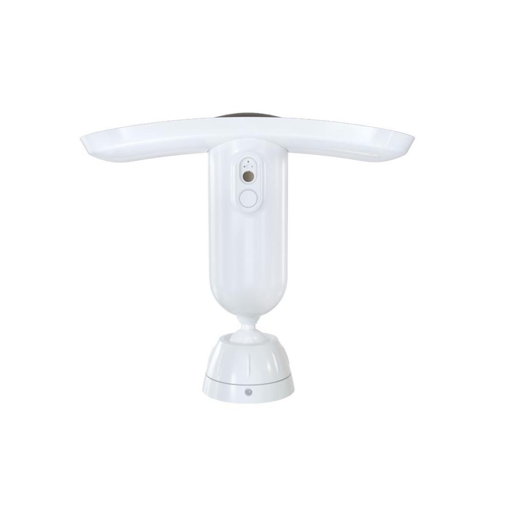 Arlo Pro 3 Floodlight Security Camera Motion Activated Wire Free 2k Video Color Night Vision 2 Way Audio Siren White Fb1001 100nas The Home Depot