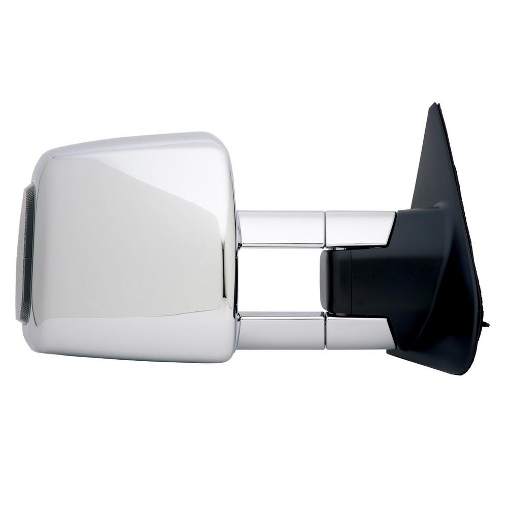 Fit System Towing Mirror For 07 18 Toyota Tundra 08 Sequoia With Smoked Signal And Light Extendable Chrome Foldaway Rh