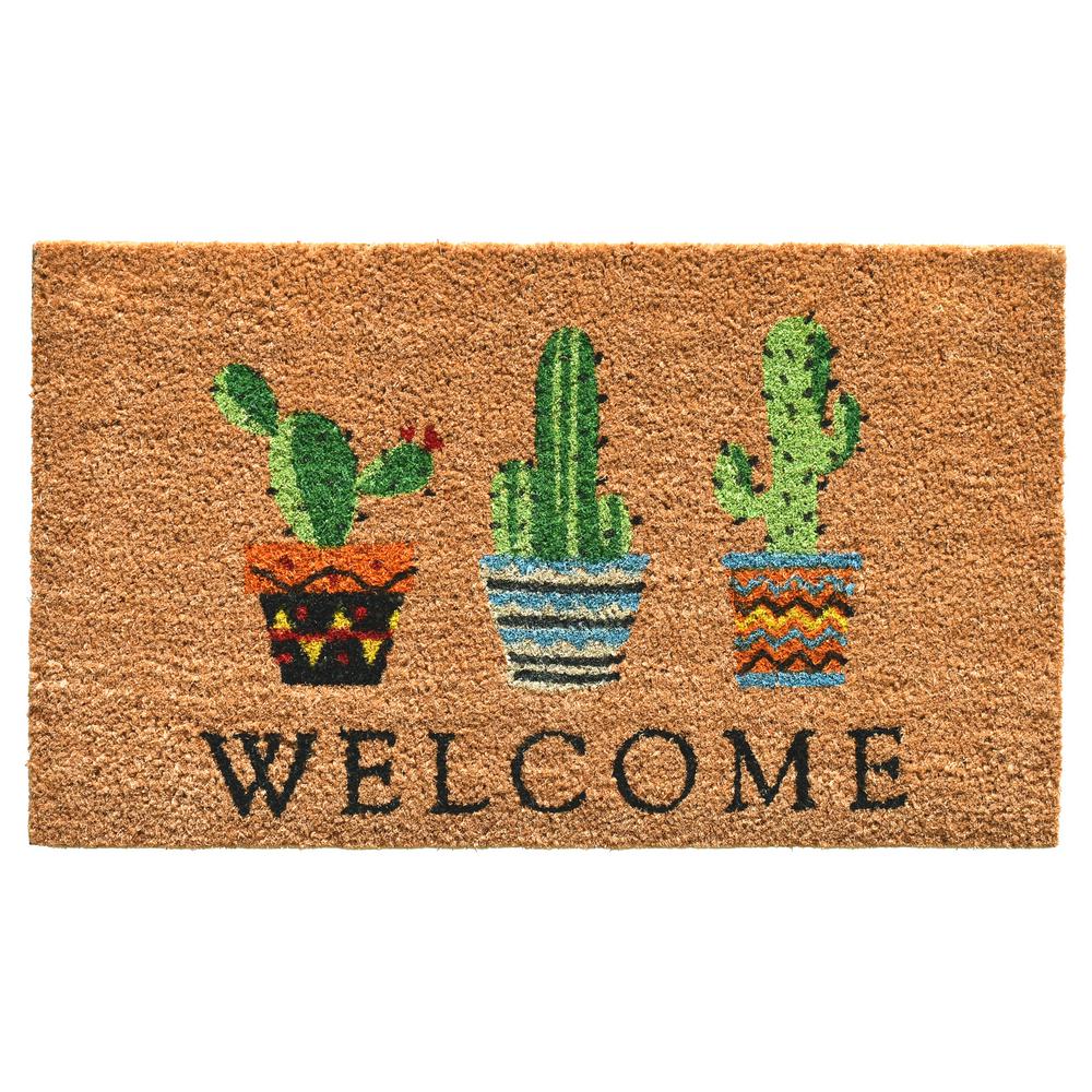 Home More 17 In X 29 In Cactus Welcome Door Mat 104051729