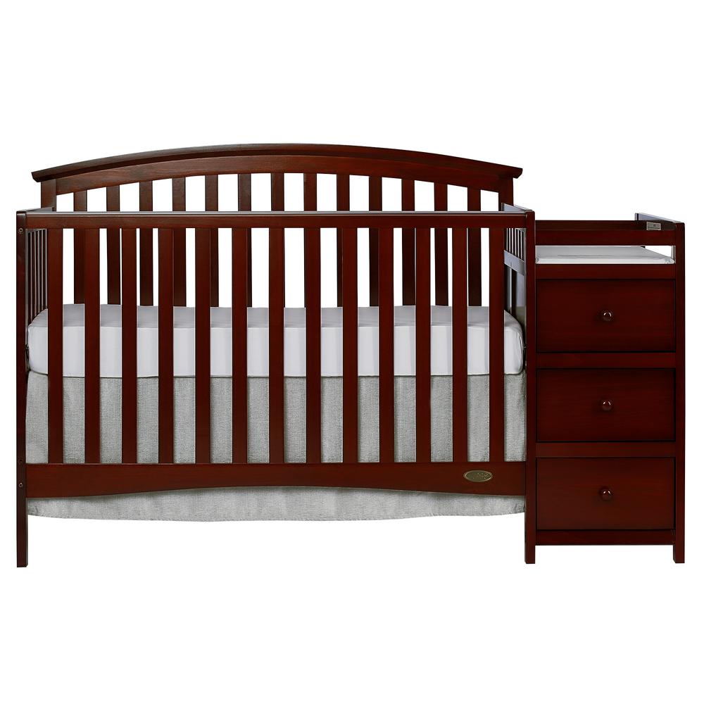 dream on me 5 in 1 brody convertible crib with changer
