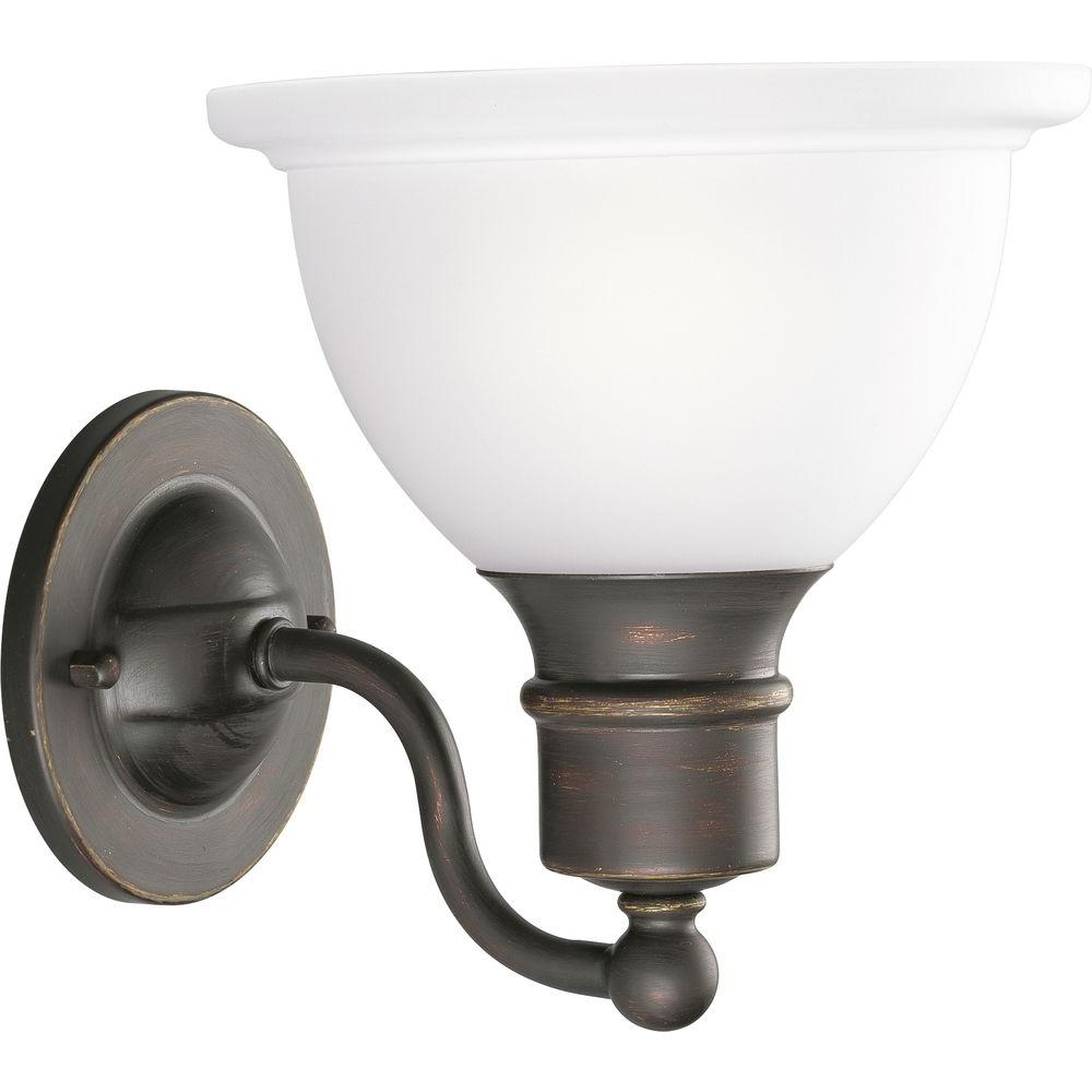 Progress Lighting Madison Collection 1-Light Antique Bronze Bath Sconce ...