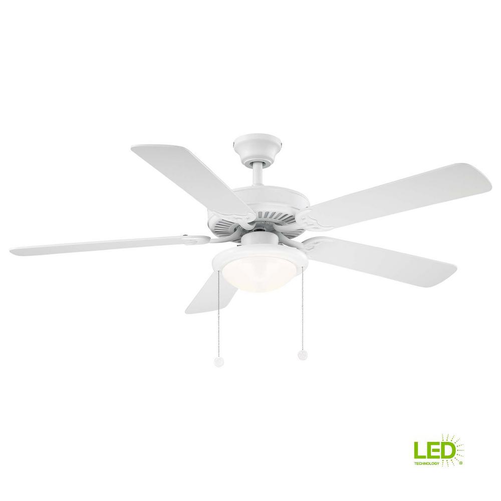 Trice 52 In Led Matte White Ceiling Fan