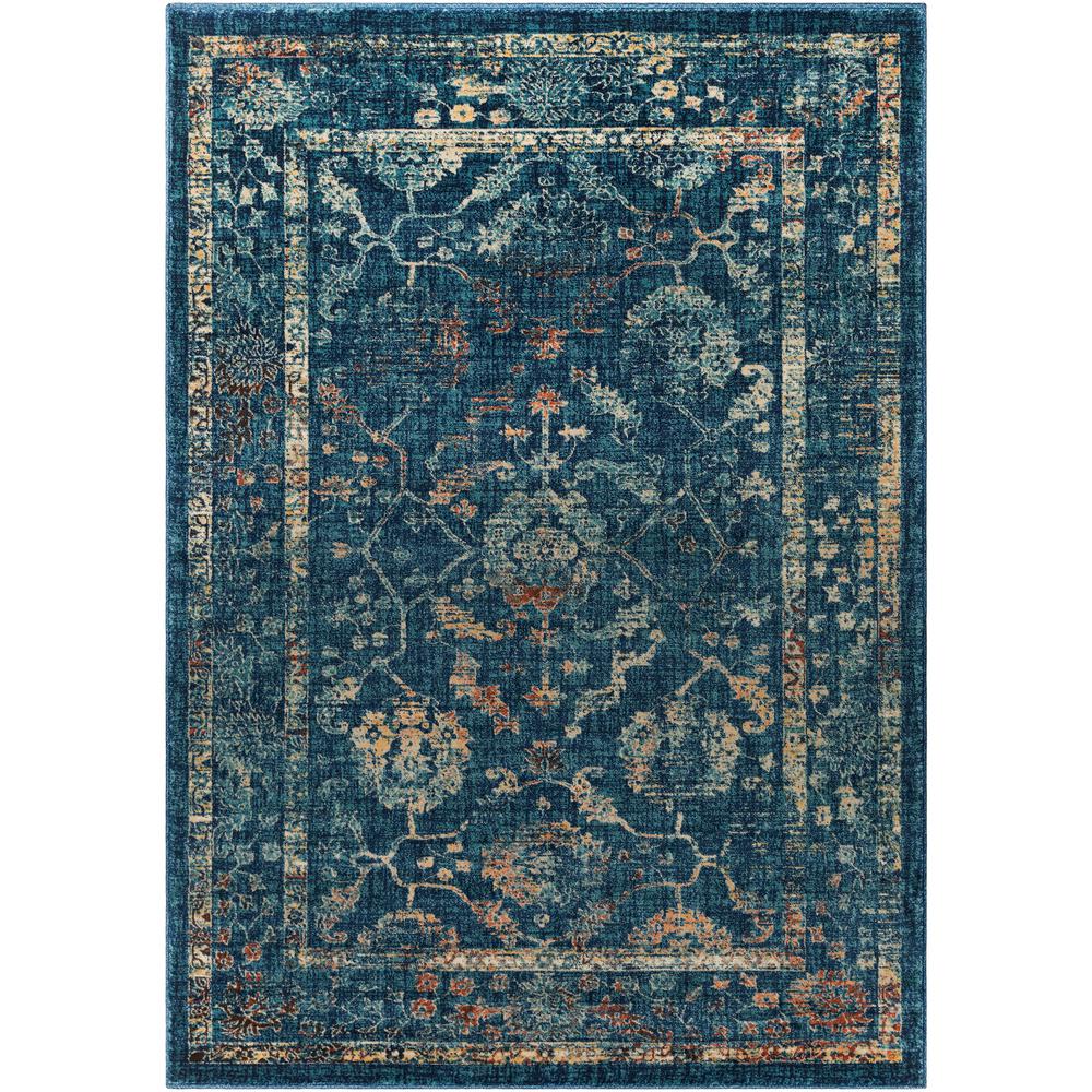 Surya Tharunaya Navy 5 ft. 3 in. x 7 ft. 6 in. Area RugTHN10215376