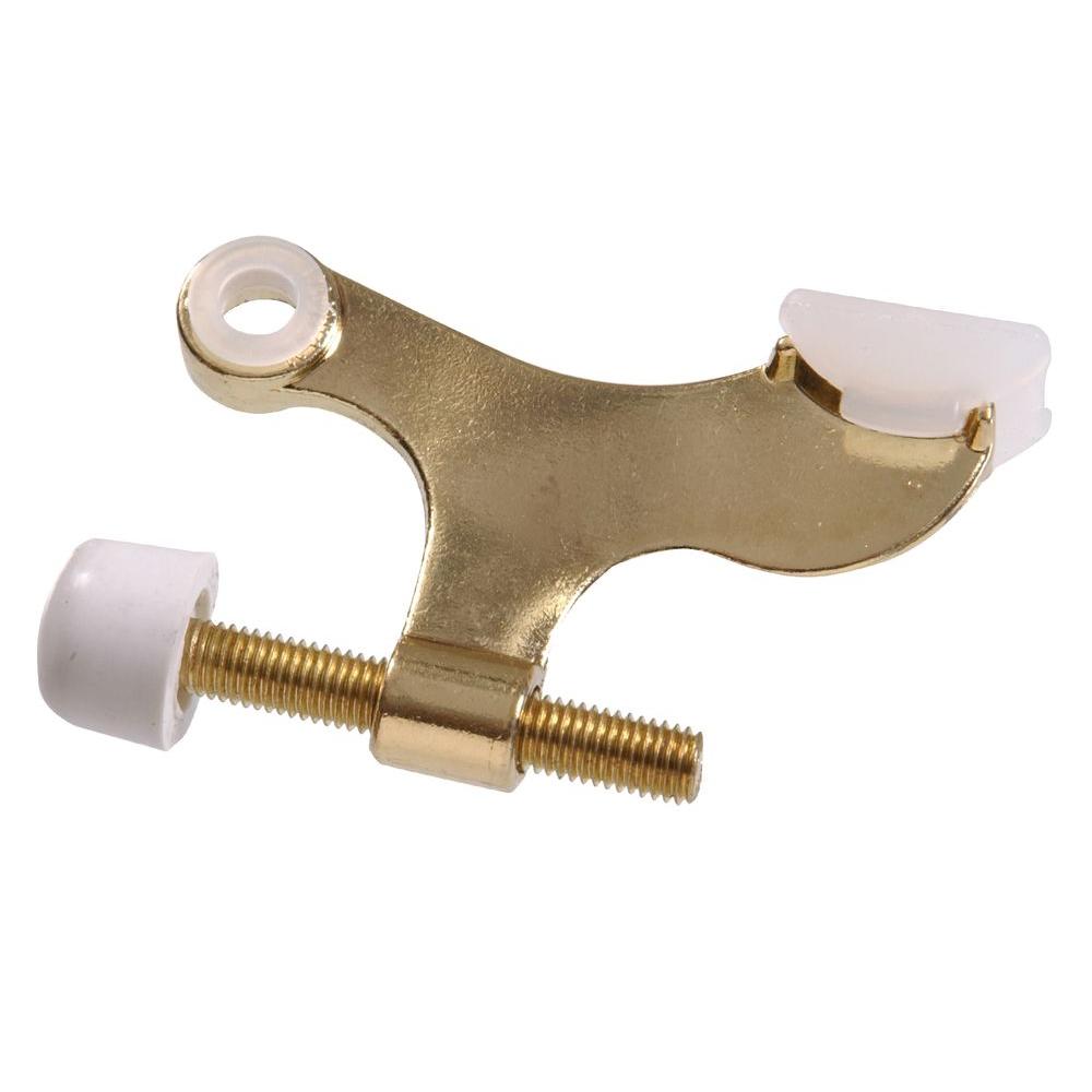 The Hillman Group Brass Hinge Pin Door Stop for Hollow Core Doors (5