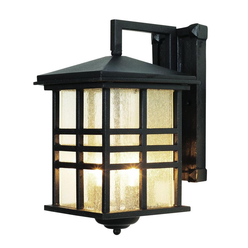 Bel Air Lighting Outdoor Wall Mounted Stewart 2 Light Black Outdoor Incandescent Wall Lantern Bel Air Lighting
