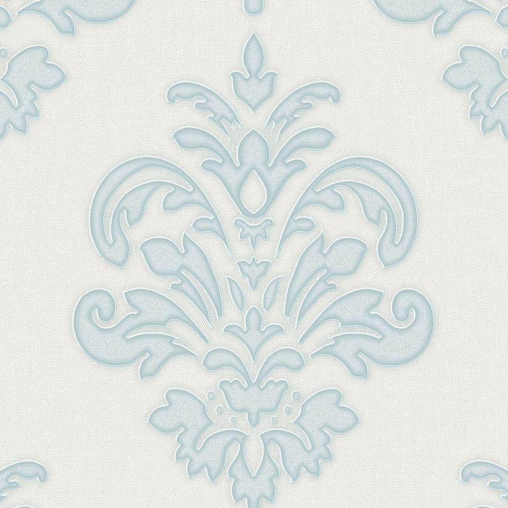 Graham & Brown Duck Egg and White Olana Wallpaper20935 The Home Depot