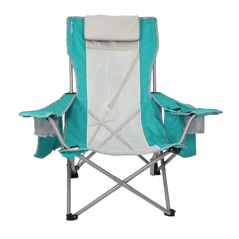 Kijaro Ionian Turquoise Beach Sling Chair-54078 - The Home Depot