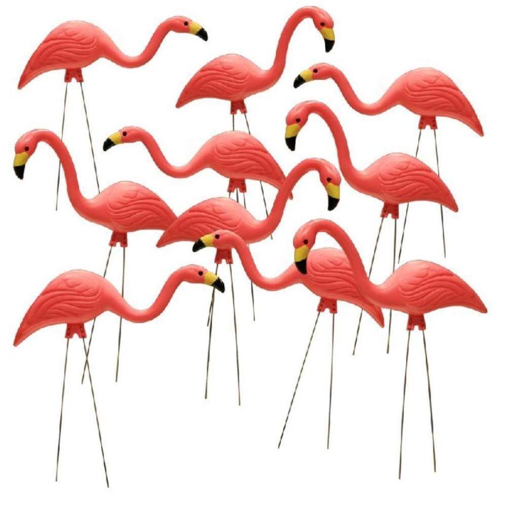 Southern Patio 26 in. Pink Flamingo (10-Pack)-HDR-499485 - The Home Depot