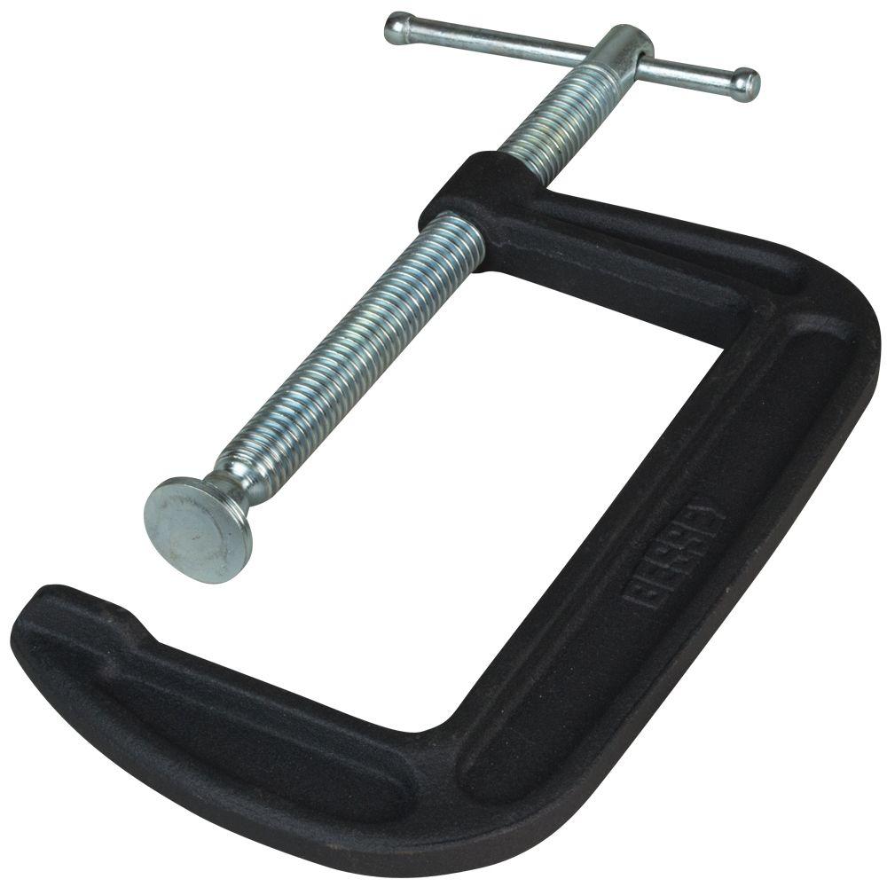 BESSEY 5 in. Drop Forged C-Clamp with 3-1/4 in. Throat Depth