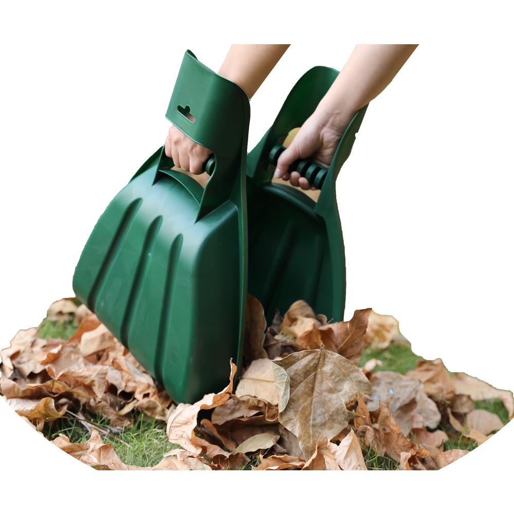 Basicwise Pair of Large Leaf Scoops Hand Rakes by Basicwise