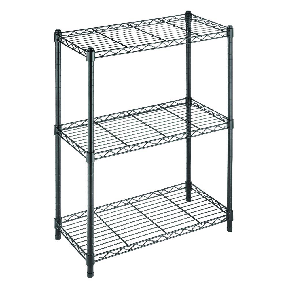 metal shelving unit with wheels