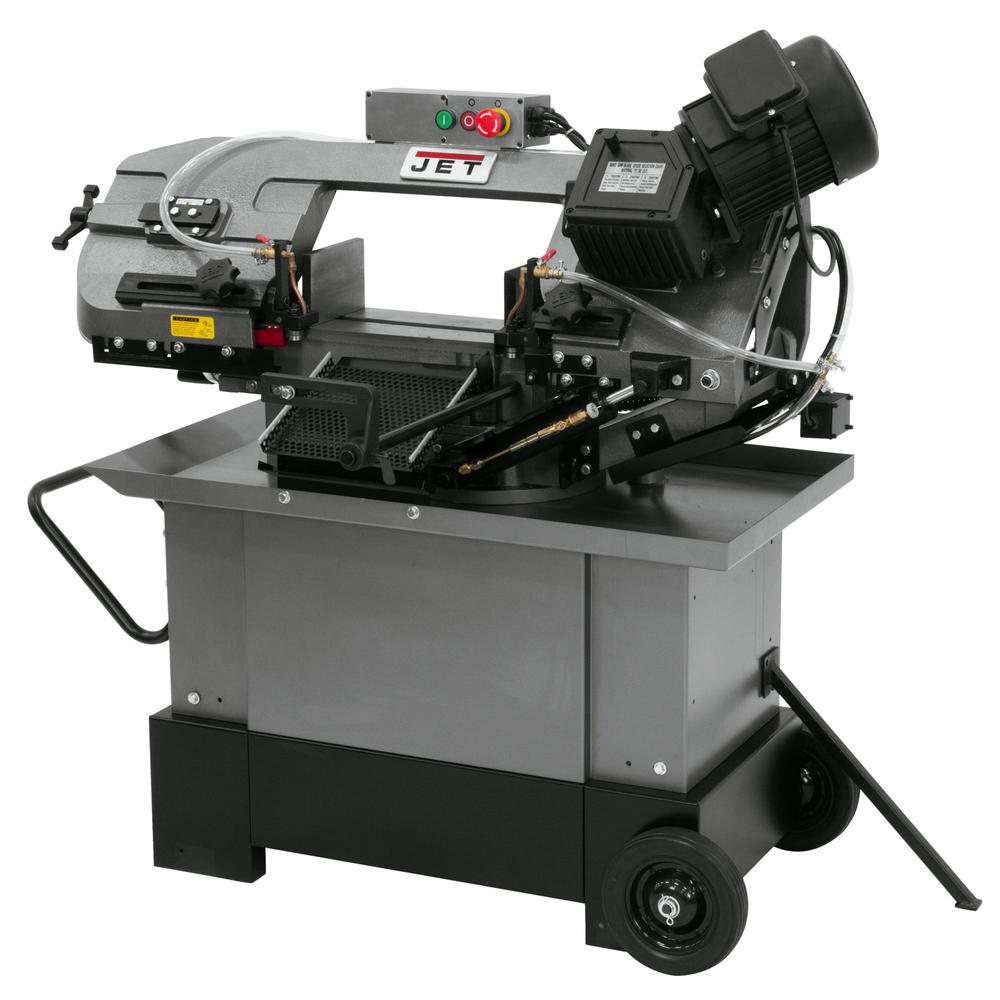 Jet 3/4 HP 7 in. x 12 in. Metalworking Horizontal and Vertical Band Saw ...