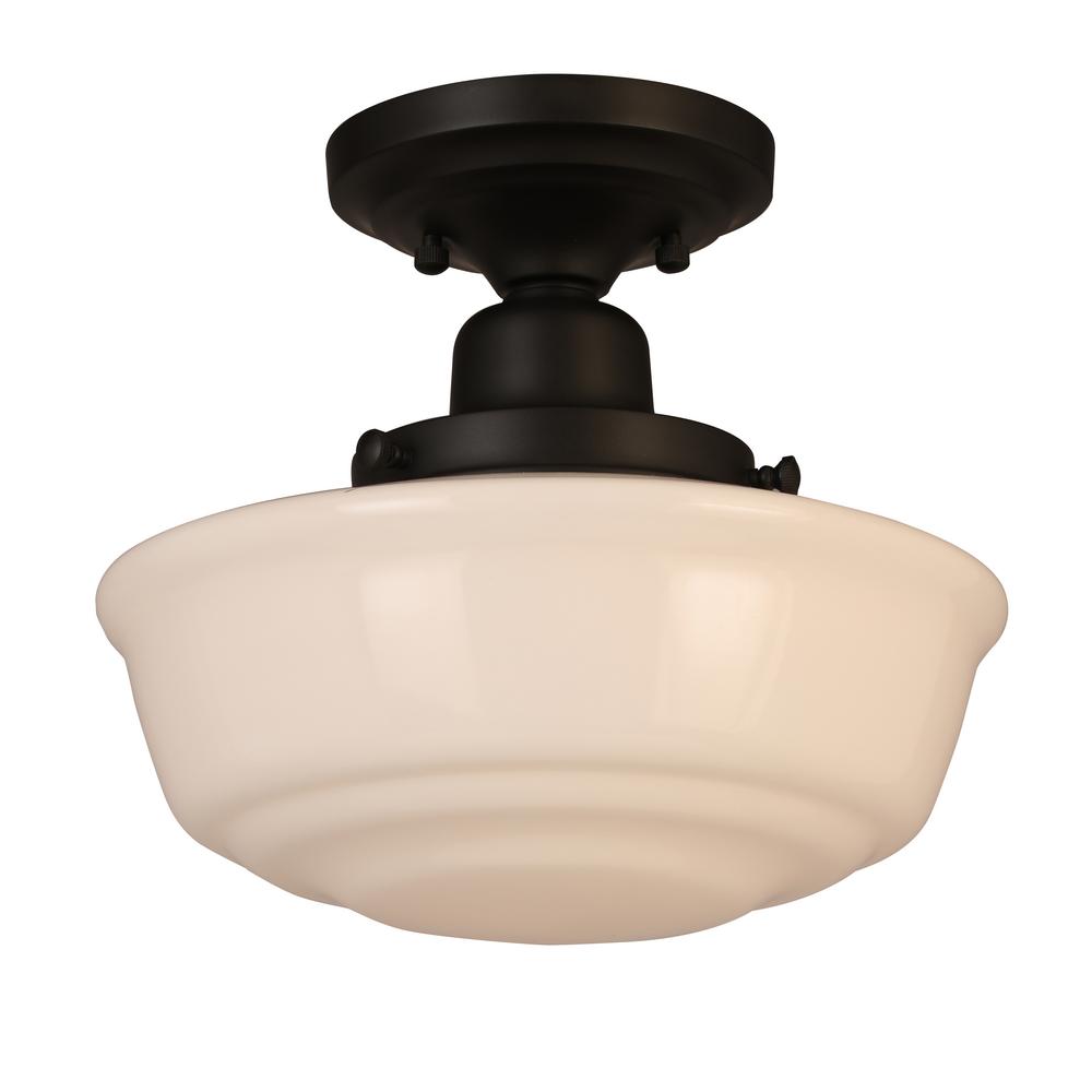 Luminosa 10 5 In 1 Light Schoolhouse Black Bronze Semi Flush Schoolhouse Black Bronze Semi Flush
