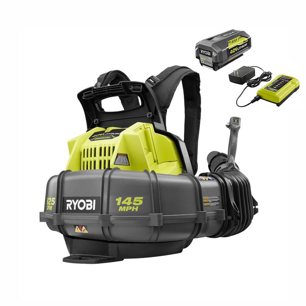 RYOBI 40Volt Cordless LithiumIon String Trimmer and Jet Fan Blower