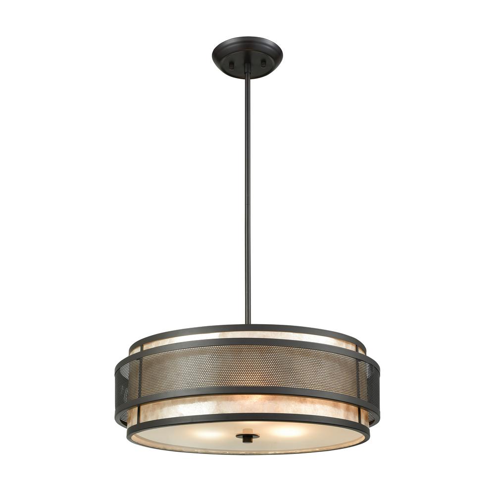 Titan Lighting Beckley 3 Light Oil Rubbed Bronze Chandelier With Tan Titan Lighting Beckley 3 Light Oil Rubbed Bronze Chandelier With Tan Mica Shade
