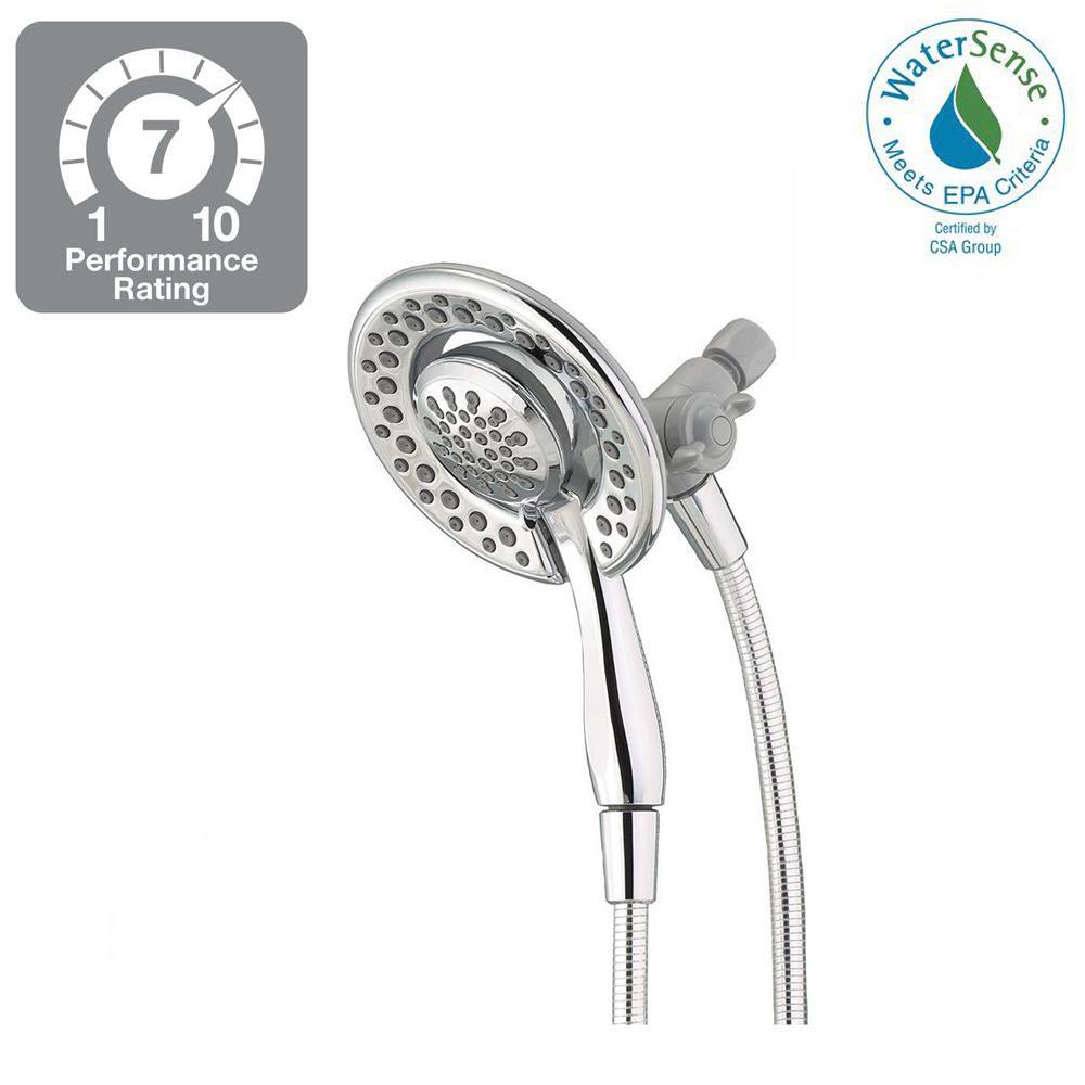 Delta In2ition 4-Spray 2-in-1 Hand Shower and Shower Head Combo Kit with Pause... by Delta