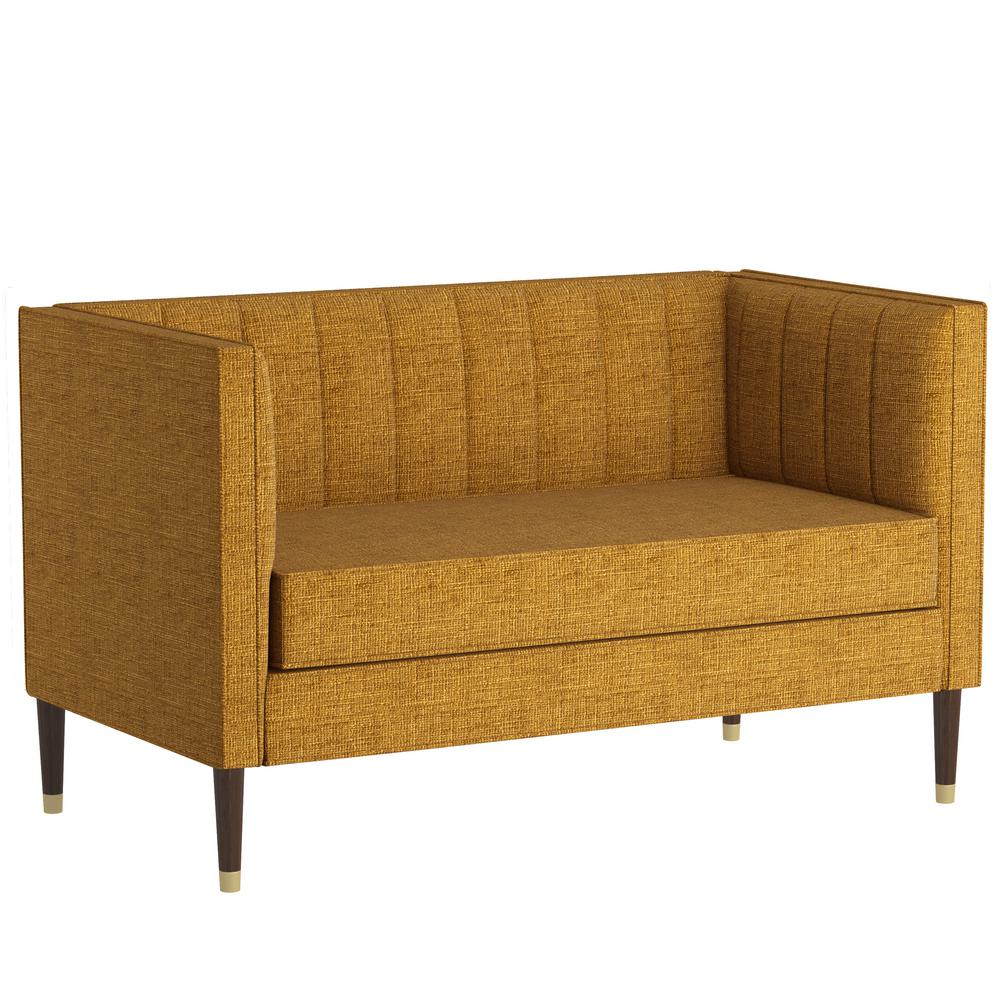 Yellow Fabric Sofas Loveseats Living Room Furniture The Cordova Amber Settee