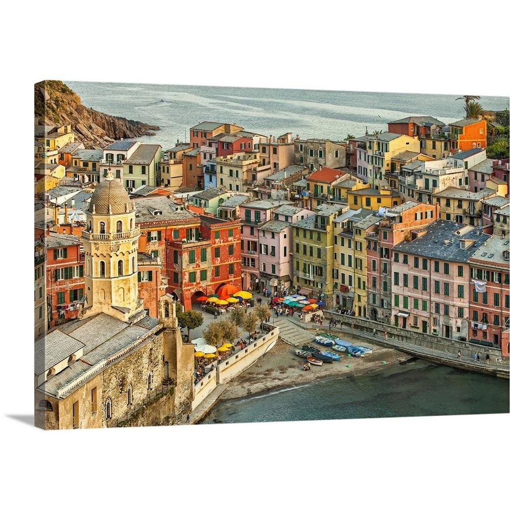 Vernazza In The Cinque Terre Italy By Scott Stulberg Canvas Wall Art