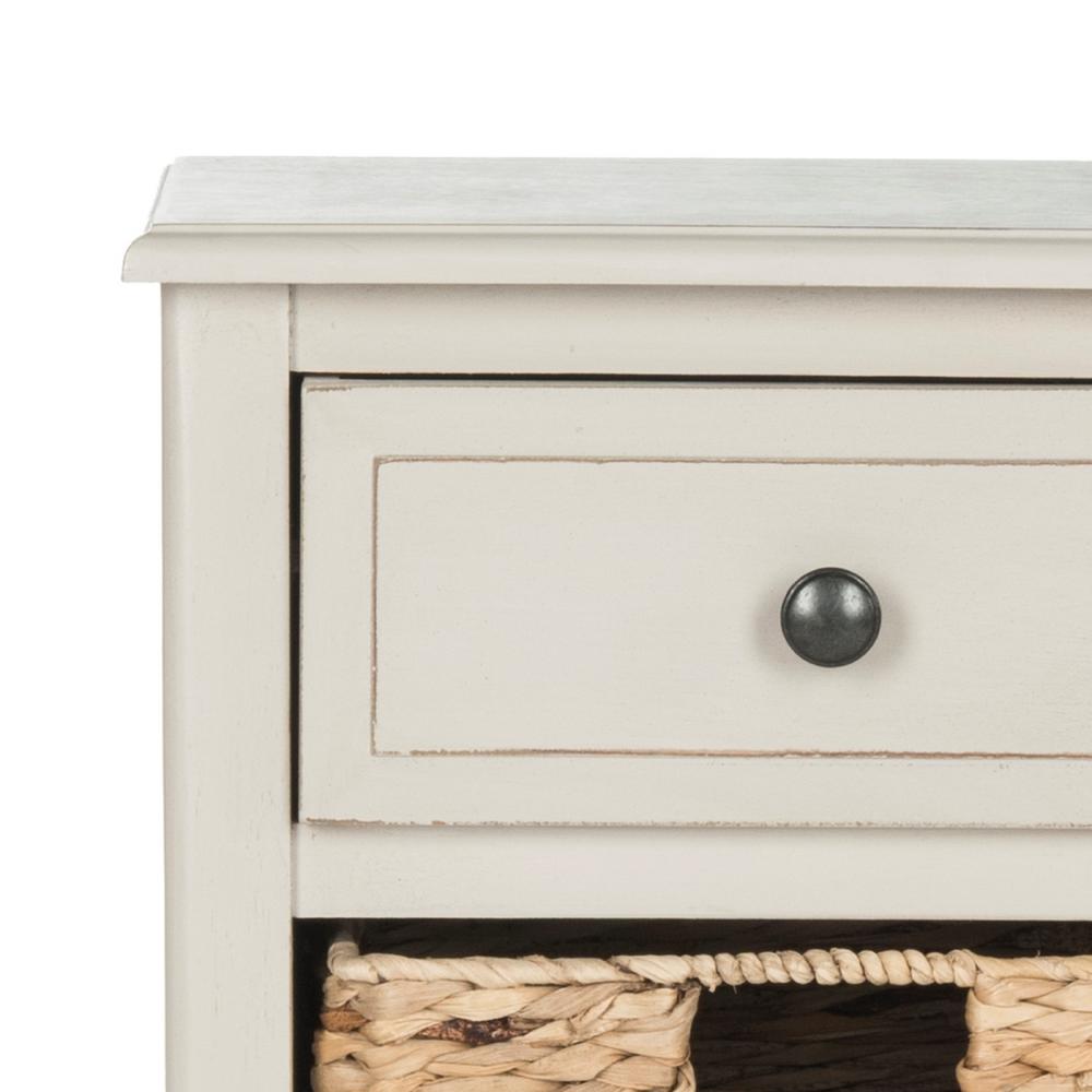 Safavieh Everly Vintage Gray Storage Side Table Amh5743d