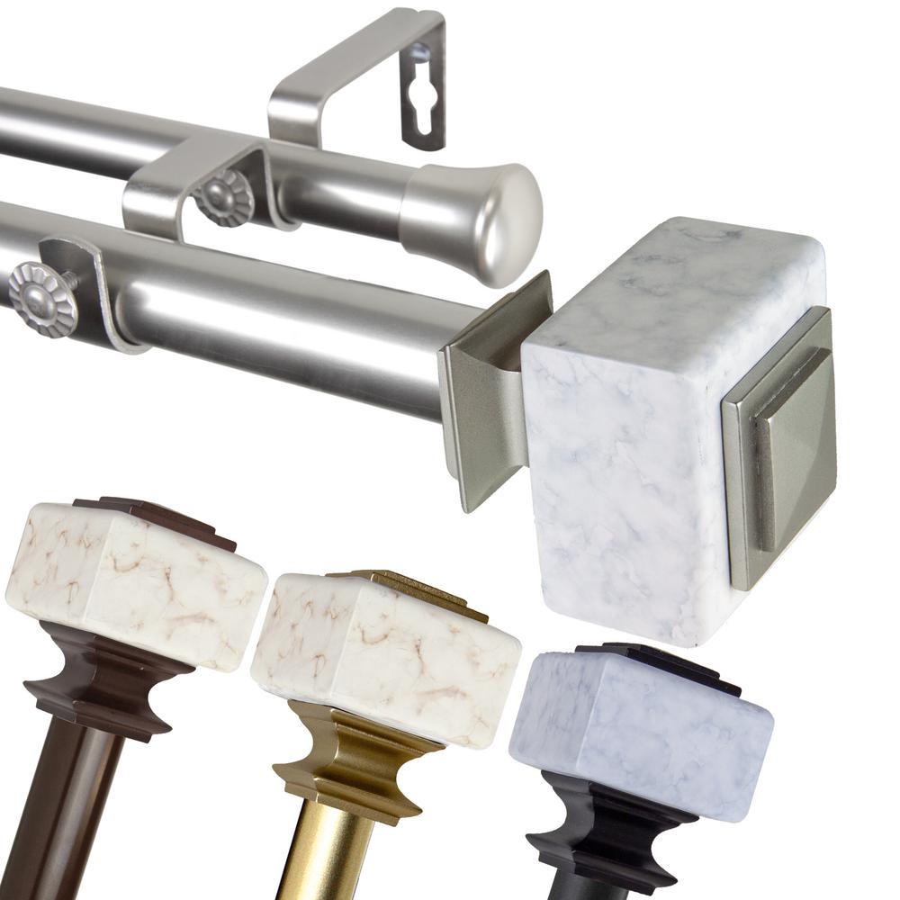 Emoh 1 Inch Dia 120 170 Adjustable Sello Double Curtain Rod In