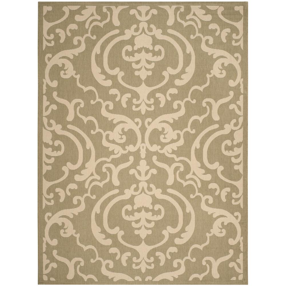 Safavieh Courtyard Olive/Natural 5 ft. x 8 ft. Indoor/Outdoor Area Rug