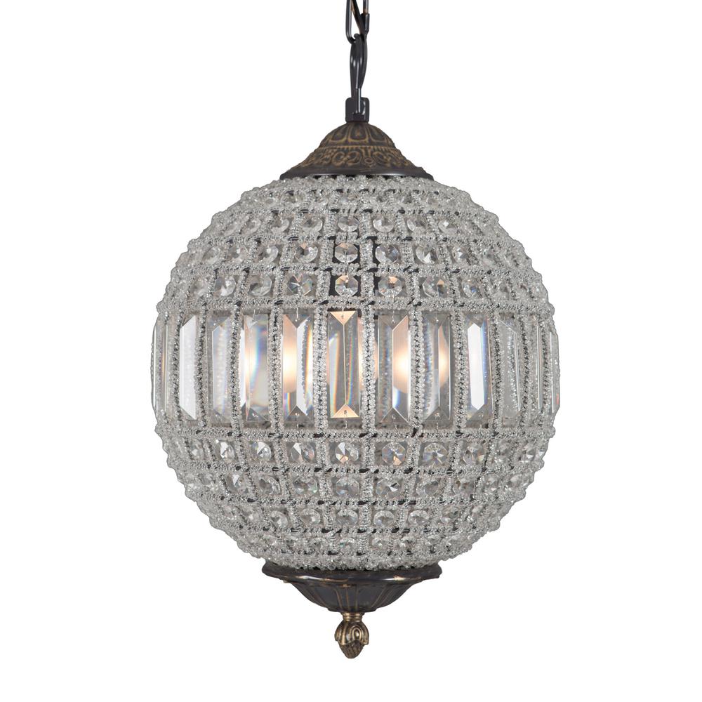 Yosemite Home Decor Collins Collection 1 Light Antique Black Yosemite Home Decor Collins Collection 1 Light Antique Black Chandelier With Crystal Shade