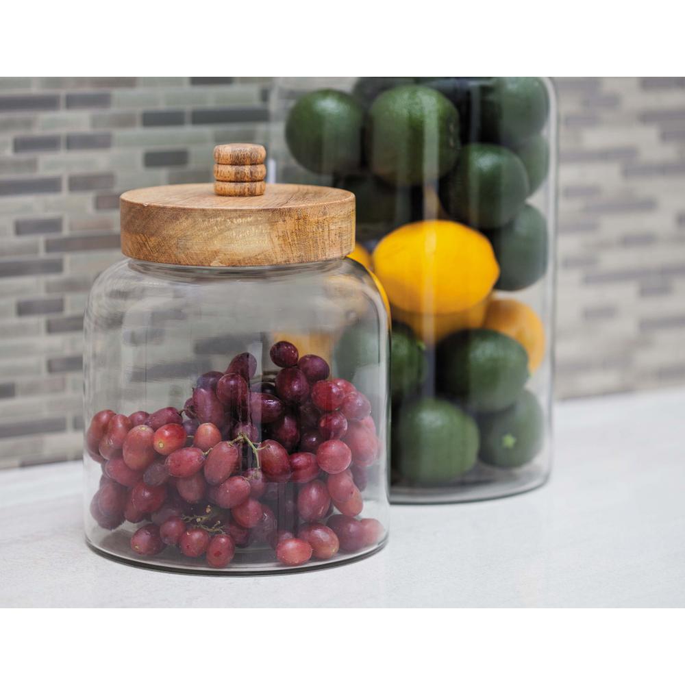 Jacinda Clear Glass Jar with Rope Handle9226600420 The Home Depot