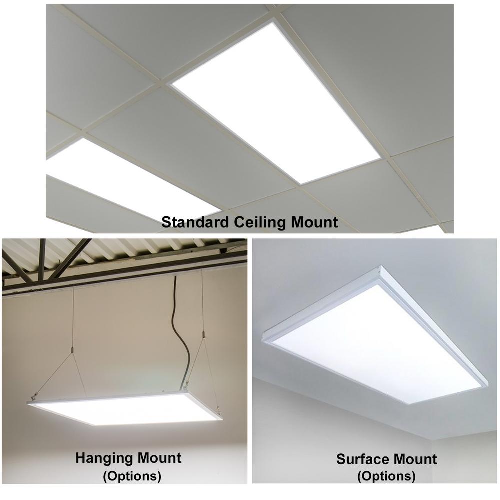 Esenlite 2 Ft X 4 White Commercial Integrated Led 6300 Lumens Commercial Integrated Led 6300 Lumens
