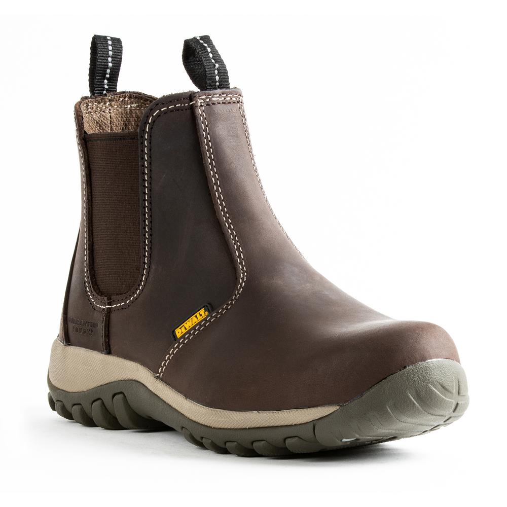 DEWALT Men's Level 6 in. Work Boots - Steel Toe - Brown (7.5)M ...