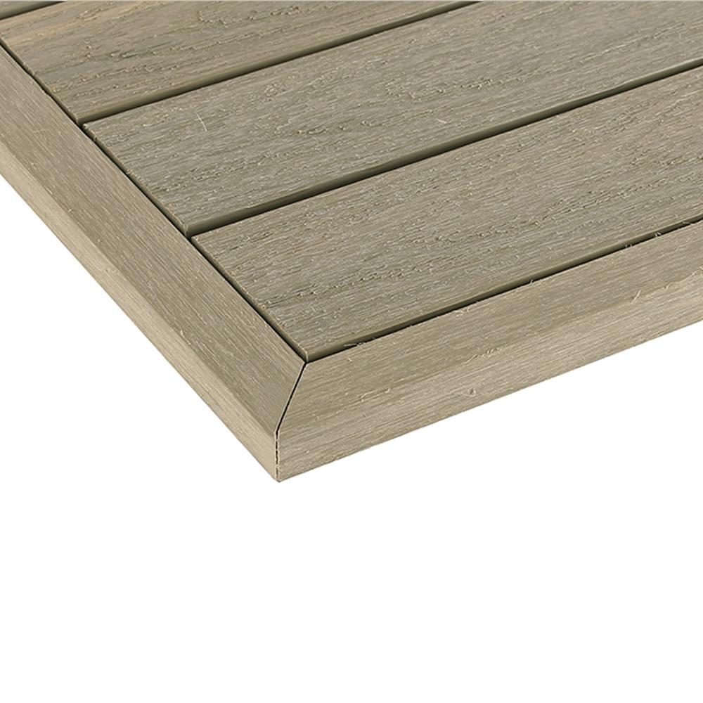 Newtechwood 1 12 Ft X Quick Deck Composite Tile Outside Quick Deck Composite Tile Outside Corner Fascia In Roman Antique 2 Pieces Box