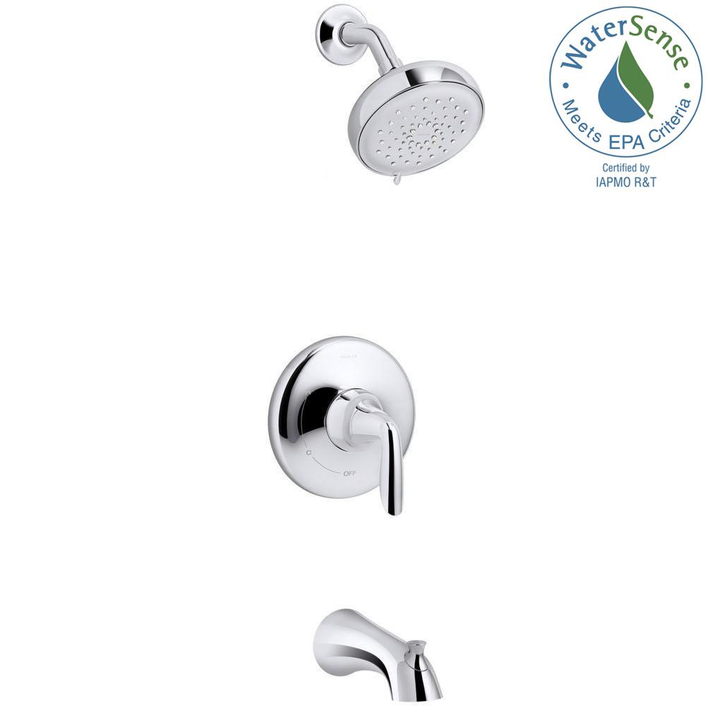 Kohler Willamette Single Handle 3 Spray Tub And Shower Faucet In