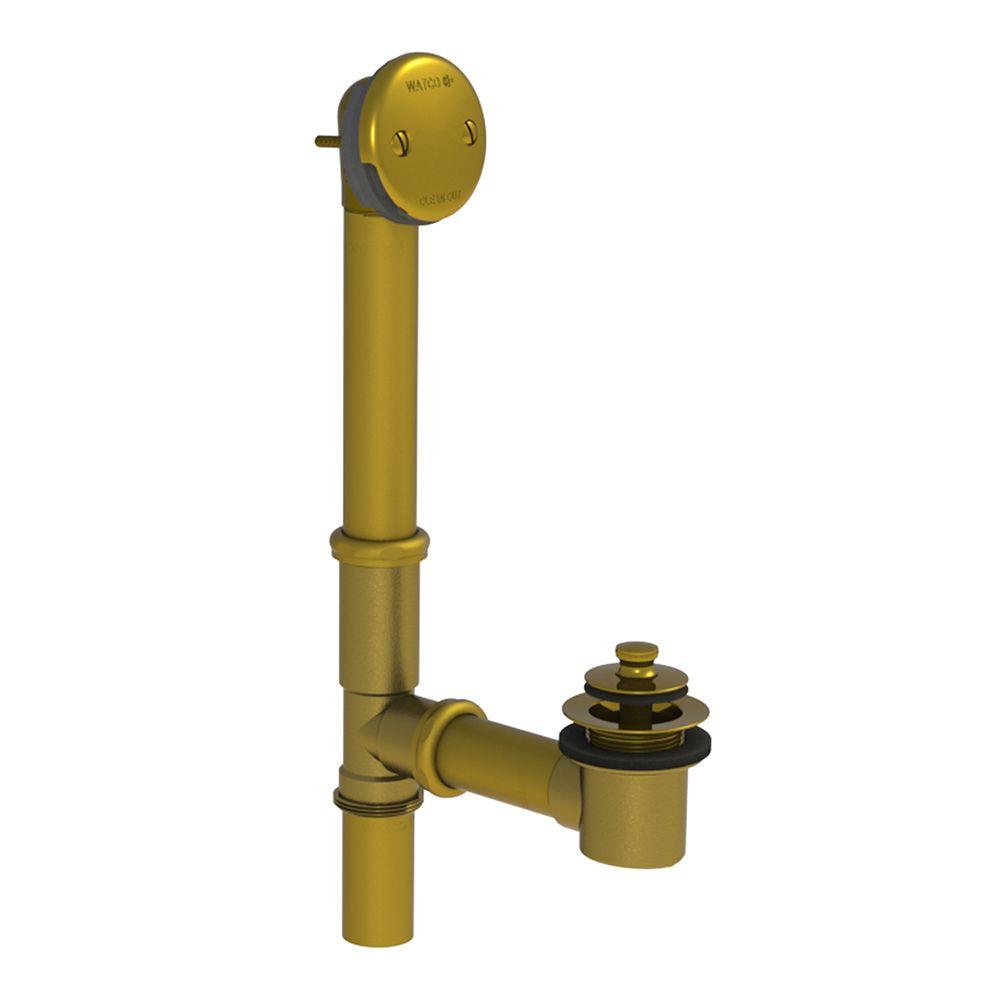 Chrome Watco Drain Parts Plumbing Repair The Home Depot Tubular Brass Bath Waste With Push Pull