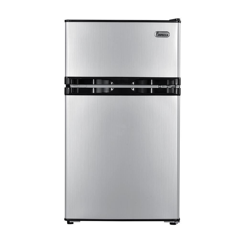 Danby 4.4 cu. ft. Mini Fridge in Stainless Steel Look with Freezer SectionDCR044B1SLM6 The
