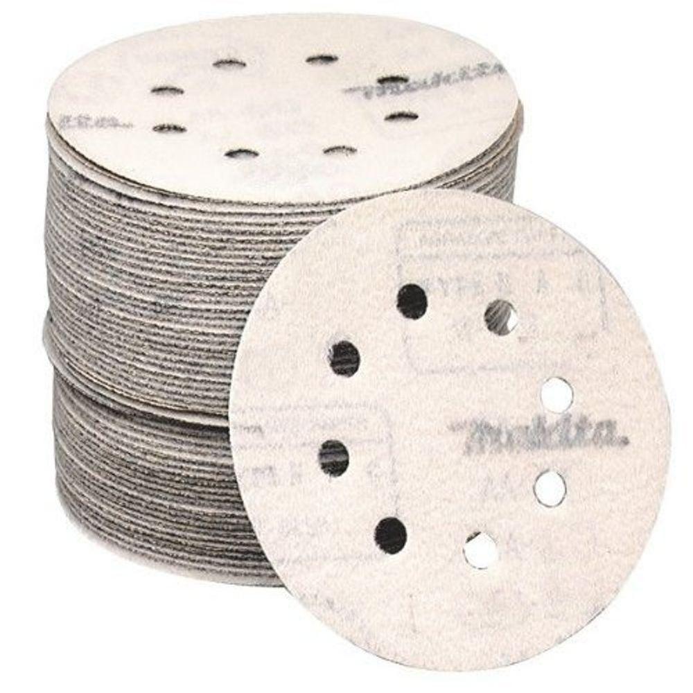 Makita 5 in. 400Grit Hook and Loop Round Abrasive Disc (50Pack