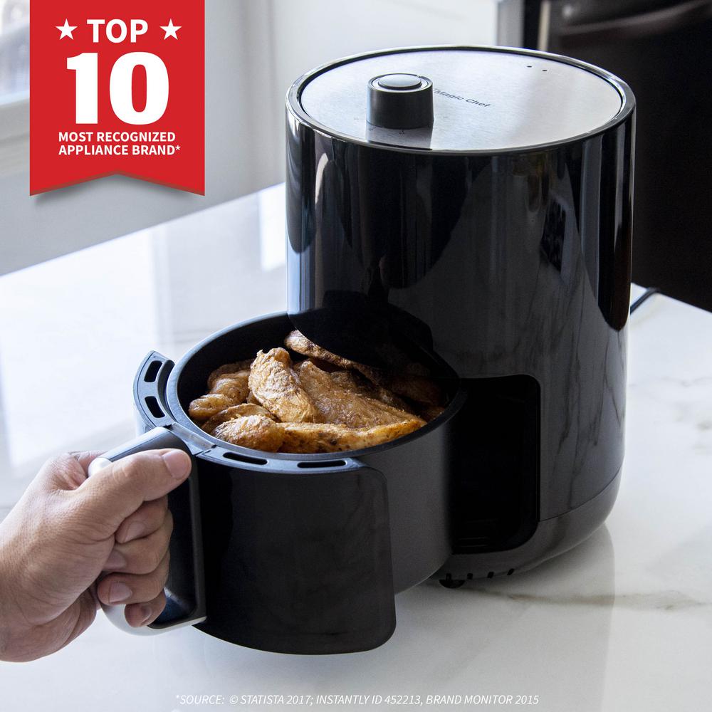 Magic Chef Premium 1.6 Qt. BPA FREE Compact Countertop Manual Air Fryer