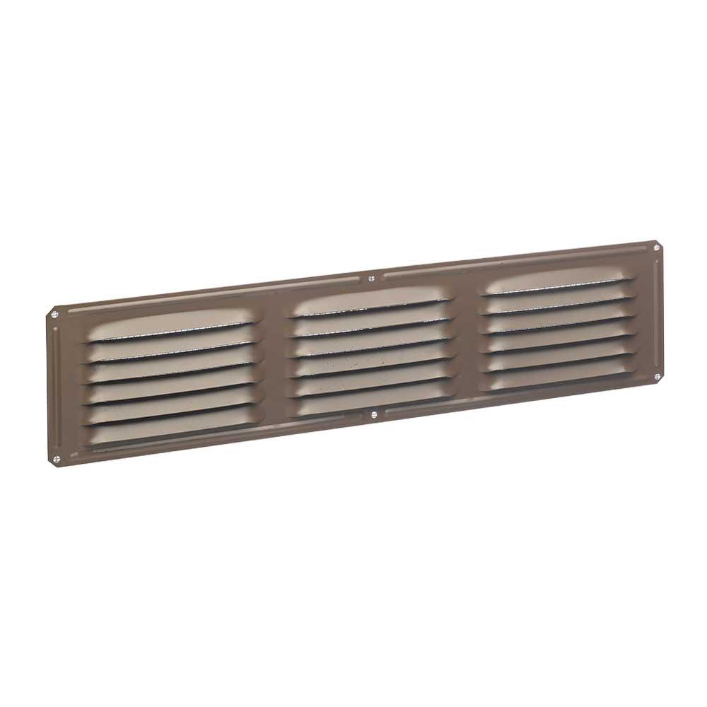 Air Vent Undereave 16 in. x 4 in. Louvered Aluminum Soffit Vent in