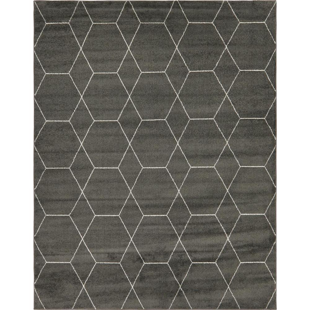 Stylewell Trellis Frieze Geometric Dark Gray 8 0 X 10 Area Rug