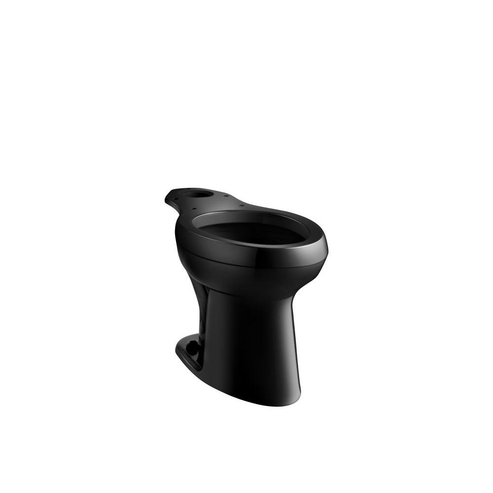 KOHLER Highline Pressure Lite Elongated Toilet Bowl Only in BlackK