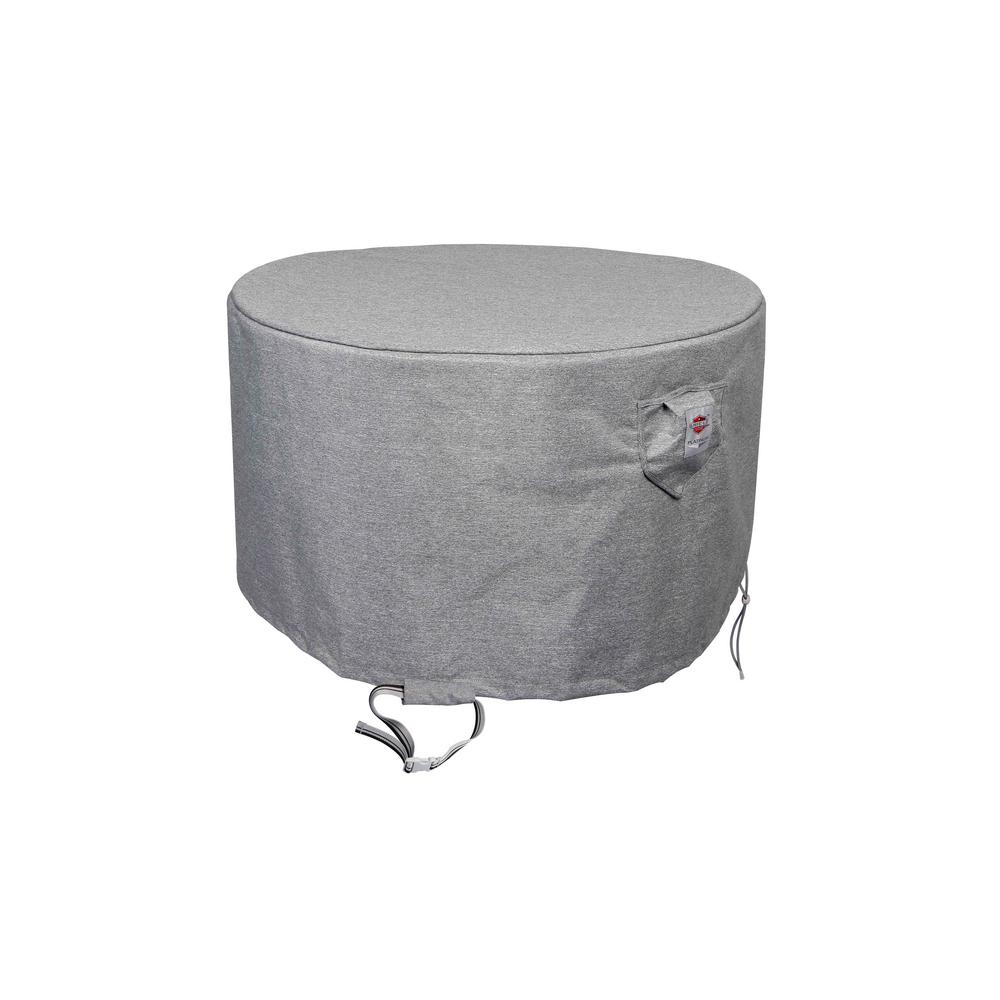 Astella 52 In Titanium Shield Outdoor Round Fire Table Cover Cov