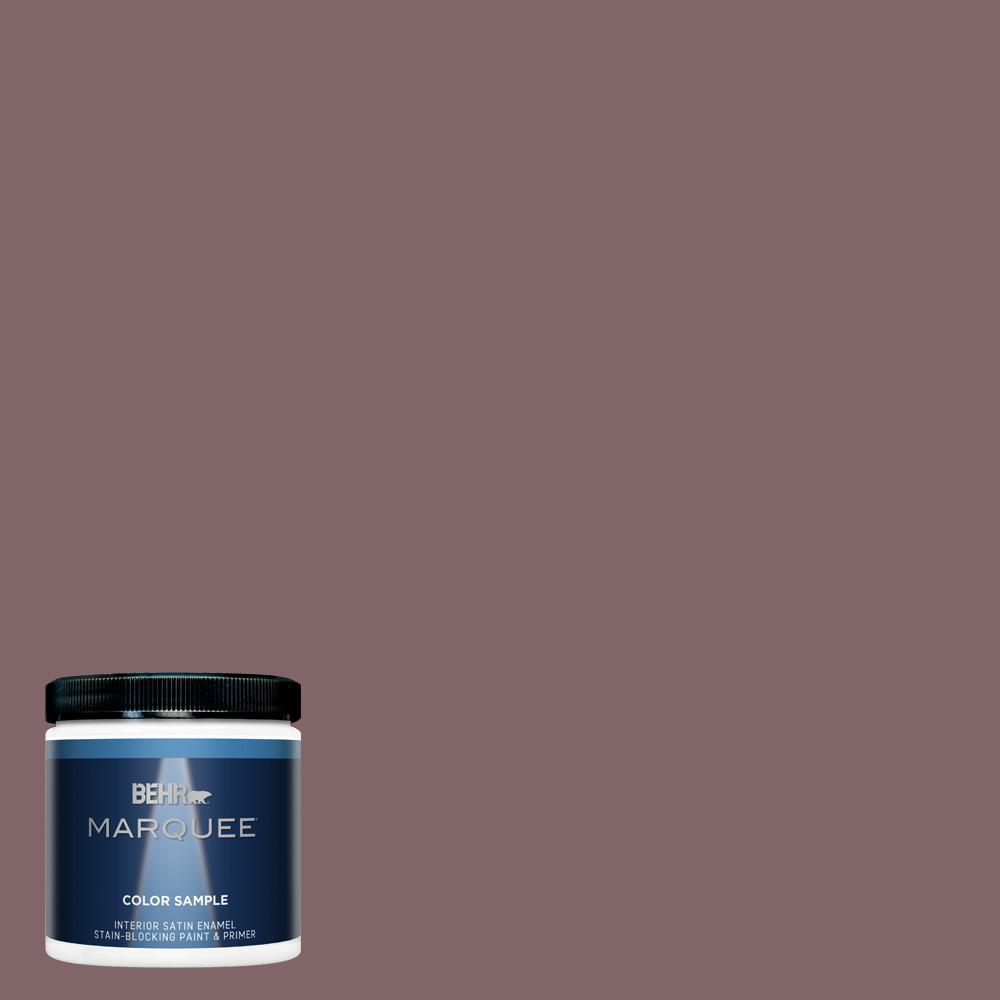 BEHR MARQUEE 8 oz. N1206 Raisin in the Sun Satin Enamel Interior