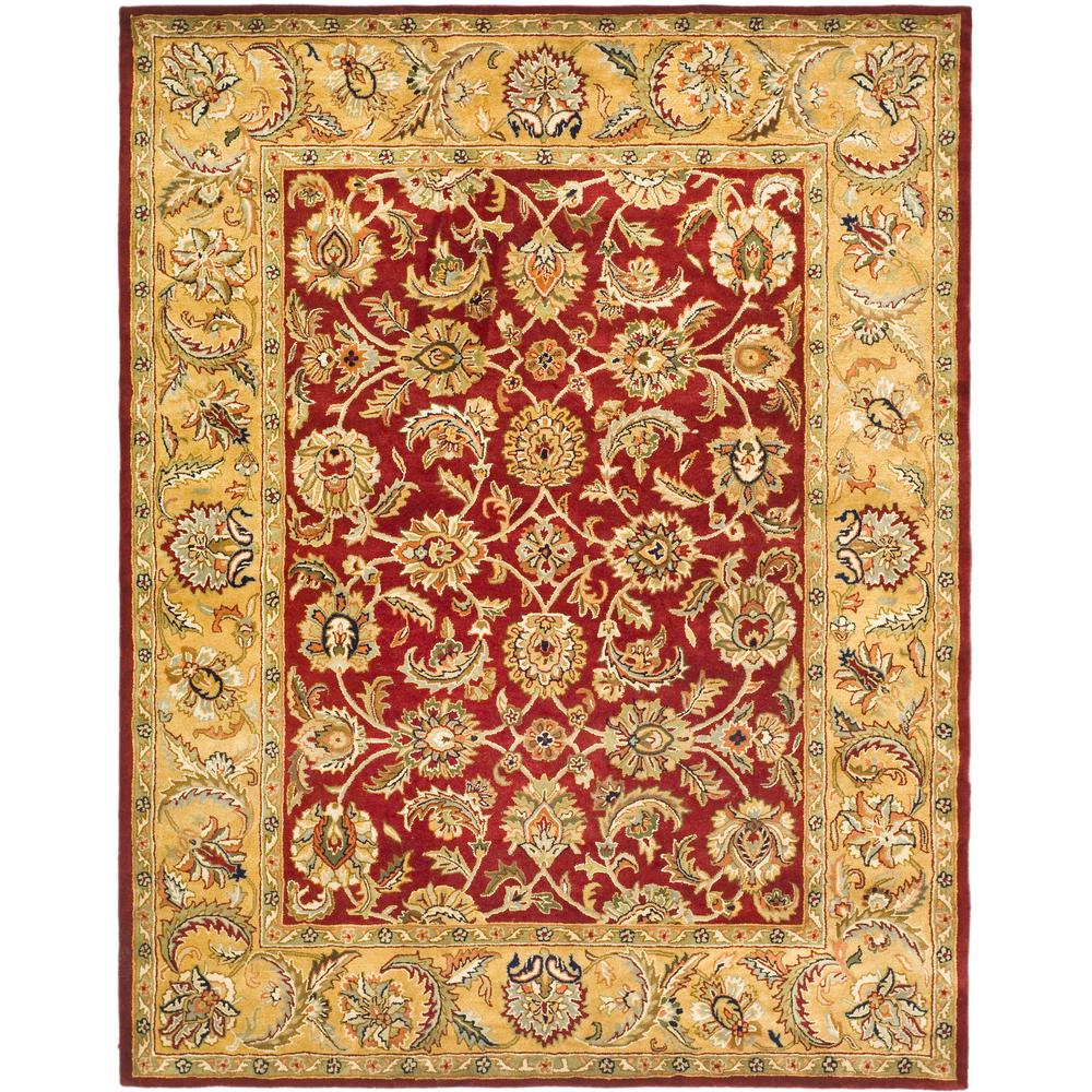 Safavieh Classic Red Gold 8 Ft X 10 Area Rug Cl758c The Safavieh Classic Red Gold 8 Ft X 10 Area Rug